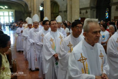 Bishops & priests for the concelebrated mass