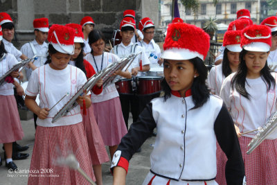 Student Drum & Lyre band from Malate Catholic School