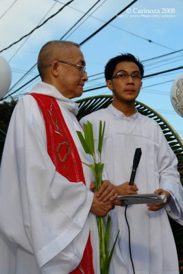 Ceremony led by parish priest