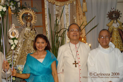 Mrs. Zenaida D. Arenas, Bishop Deo S. Iiguez Jr., D.D. and Msgr. Moises B. Andrade Jr., H.P.