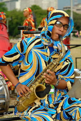 Uhh sir, there seems to be a sock in your sax!