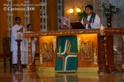 Rev. Fr. Rico L. Trinidad presides over the mass