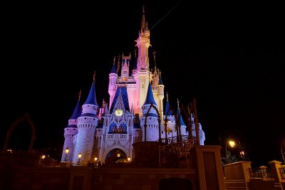 Cinderella's castle, night