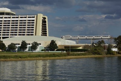 Contemporary Resort and monorail