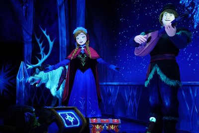 Anna singing in Frozen