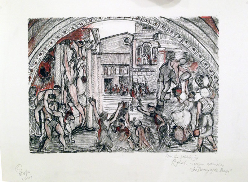 'The Burning of the Burgo' - Raphael
