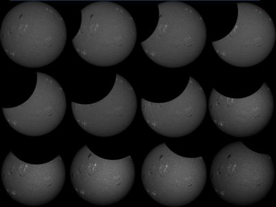 Partial Solar Eclipse Sequence 10 May 2013