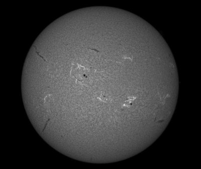 Solar Disc 15 December 2013