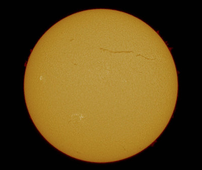 Solar Prom Disc Colour 30 July 2016