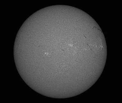 Solar Disc 11 September 2016