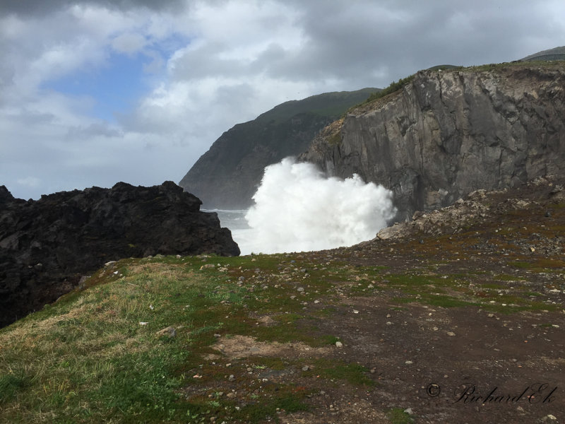 Waves at camping area