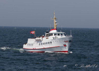 Ferry between Gudhjem and Christians.
