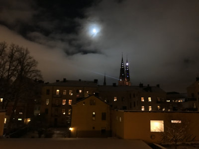 Uppsala at night