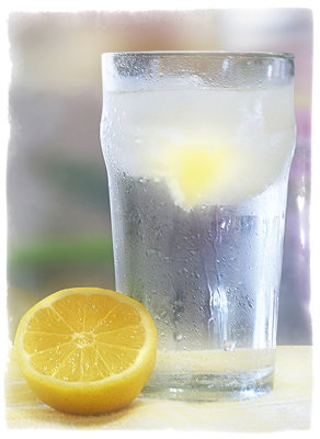A Frosty Glass of Lemon Water