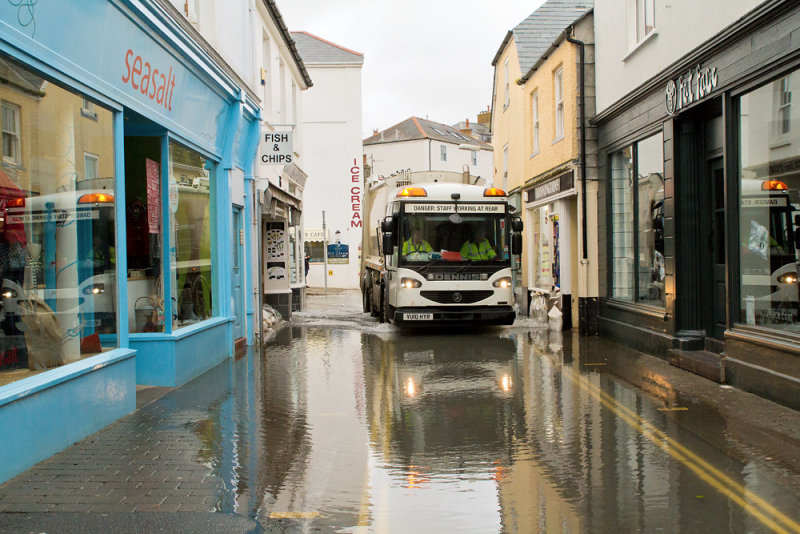 Week 07 - Salcombe Floods - The Rubbish Cart gets through.jpg