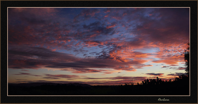 Winter Sunset from home