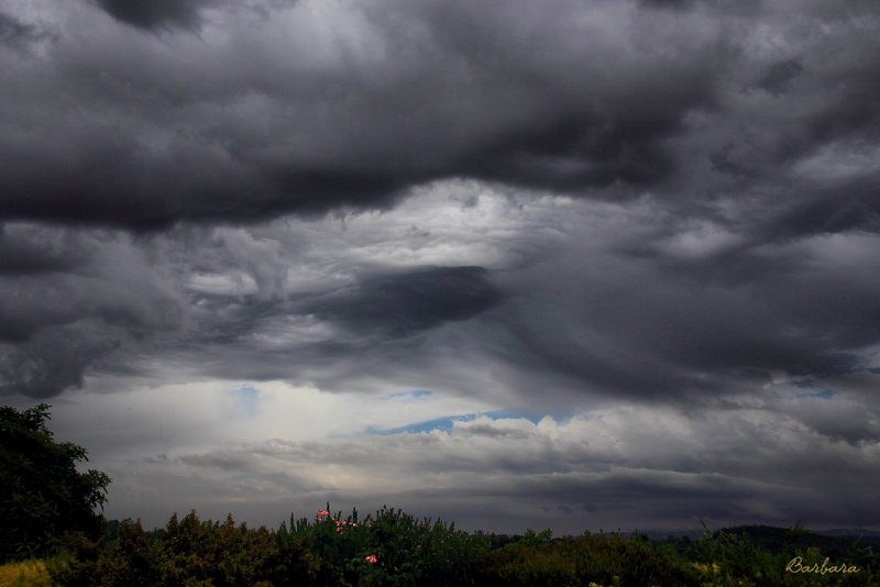 Storm clouds passing