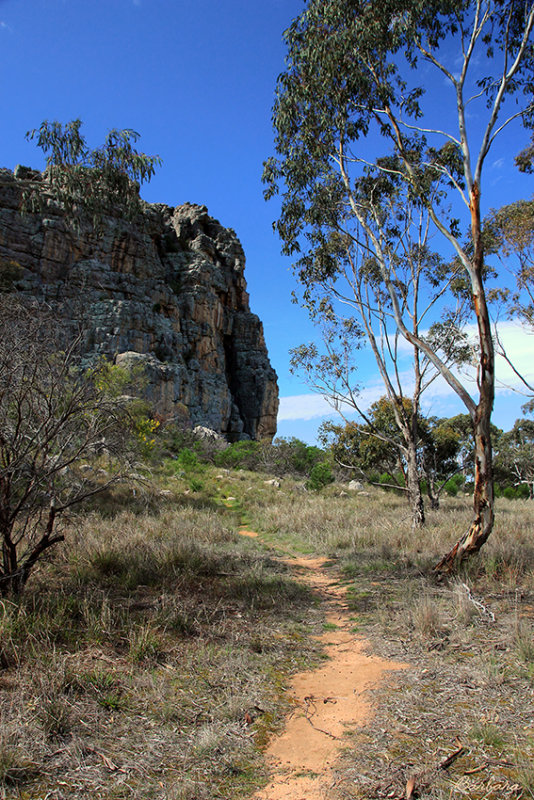 Climbers on Mitre Rock