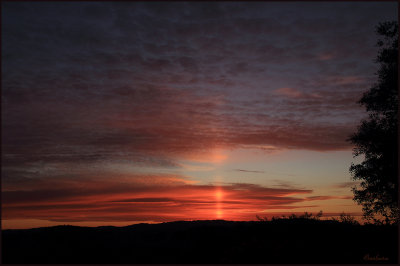 Sun Pillar from home