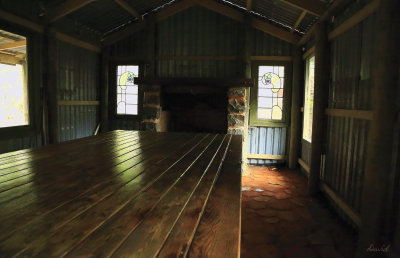 Interior of Blue Dogs Hut.