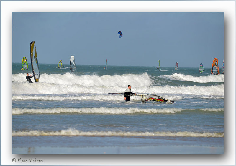 amusement sur la plage de Wissant