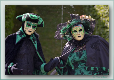 Les costums Vnitiens 2013 dans les Jardins d'Annevoie Belgique