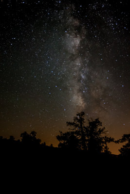 Night sky over Big Bear