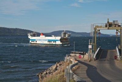 Ferry coming in to dock