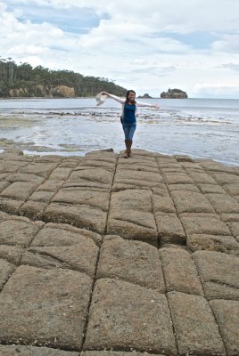 Ngoc at the Tessellated Pavement