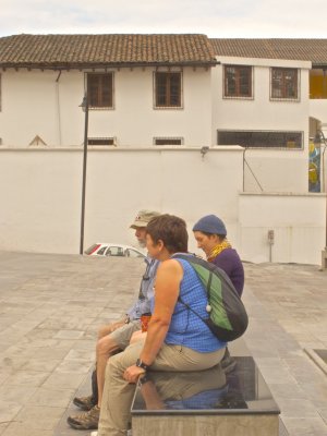 Quito central area square.