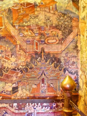 Mural, Wat Phra Singh