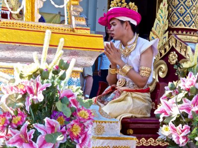 In front of Wat Phra Singh