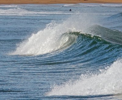 Wave breaking at Calvert's Beach