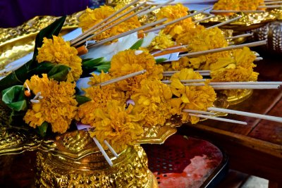 Offerings in the shrine
