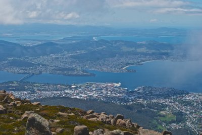 View over Hobart