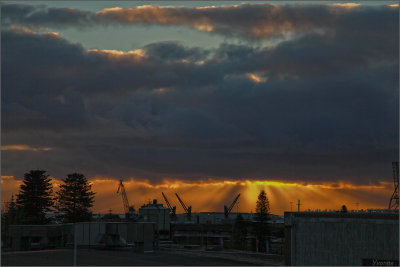 Fremantle docks at Sunset