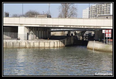 l entree du canal saint martin,