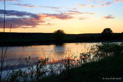 Sunset on the Chaudiere river.