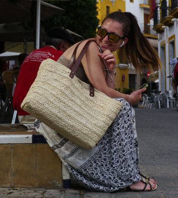 Girl on phone - Seville