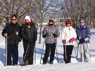 Probus Mountainview - Snowshoe Group Jan 22, 2014 around Collingwood Harbour