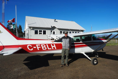 Kluane Glacier - Our Pilot and Plane (Burwash Landing)