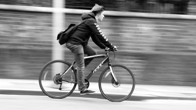 Cyclist in Guildford