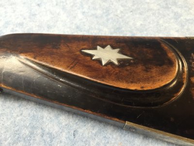 Cheek Piece with Hunter's Star Inlay