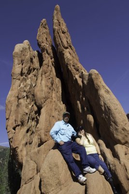 Dad and I on Cathedral Spires