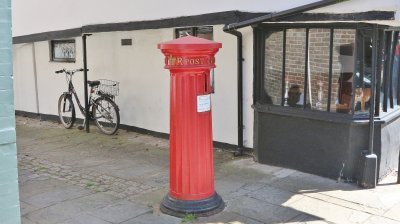 A Victorian letter box.