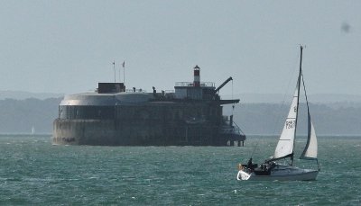 A fort in the Solent, forget which one.