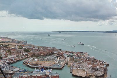 Old Portsmouth. Isle of Wight in the background.