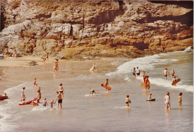 A Cornwall beach.