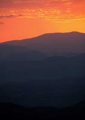 sunset over Lalibela