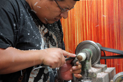 shaping tagua